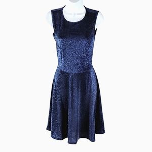 ZJCT glittery blue skaters dress